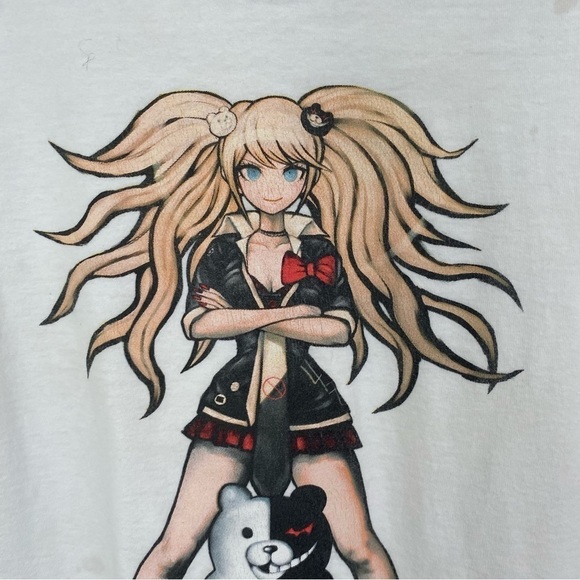 For Fans By Fans White Long Sleeve Japanese Anime Tee Shirt Small Unisex - Picture 2 of 6